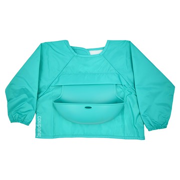 OXO tot 連袖口袋圍兜 適用年齡: 9M-24M  靚藍綠  1入  1件