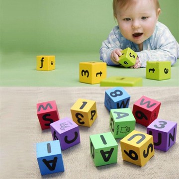 新生兒影樓兒童攝影道具彩色數字積木寶寶百天拍照方塊積木裝飾
