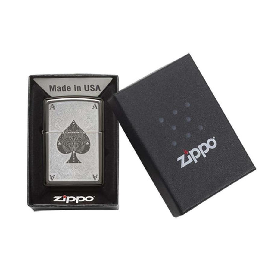 ZIPPO ジッポー オイルライター Ace Lighters エース ライター 日本未発売 Black Ice 並行輸入品