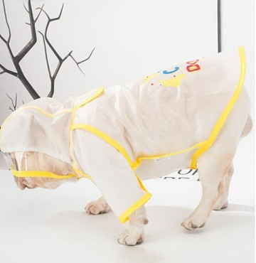 寵物雨衣雨季必備雨衣帶帽型中型犬雨披【櫻田川島】