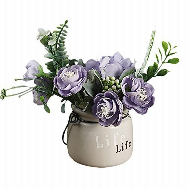 Twinkle Bubble 光触媒 造花 おしゃれ 花瓶付き 人工観葉植物 室内 インテリア 飾り 撮影 花 紫 盆栽 鉢植え プレゼント ギフト 通販 Lineポイント最大0 5 Get Lineショッピング