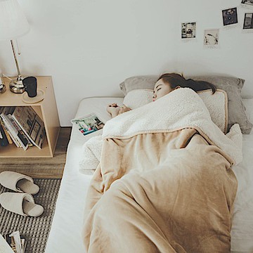 絲薇諾 沙漠金 加厚版法蘭羊羔絨睡袋毯(1.64kg)