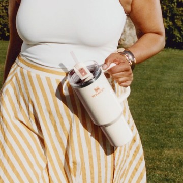 STANLEY 冒險系列 吸管隨手杯2.0 0.88L / 杏桃白