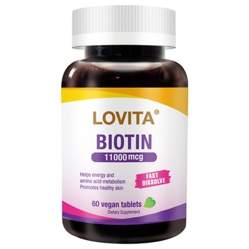 [Lovita愛維他] 生物素素食錠11000mcg (60錠/瓶)-1入組
