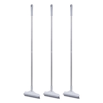 E.dot 二合一刮刀V形刷毛清潔刷 地板刷  白色  3支