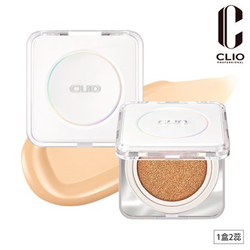 CLIO珂莉奧 羽緻無限緞光氣墊粉餅 SPF50＋， PA＋＋＋ （23N自然色）
