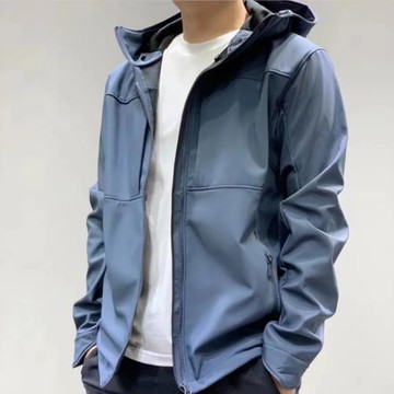 高端戶外！立體剪裁工裝機能風保暖男士沖鋒軟殼夾克外套