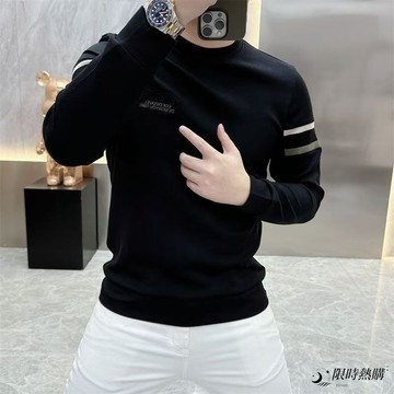 ✨限時熱購⚡ 大學t 男 套頭衛衣  上衣 男士 長袖 圓領 簡約 印花 潮流 百搭 秋冬 輕奢 帥氣 上衣男