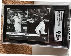 トレーディングカード 2018 Topps Now B W MIKE TROUT CODY BELLINGER