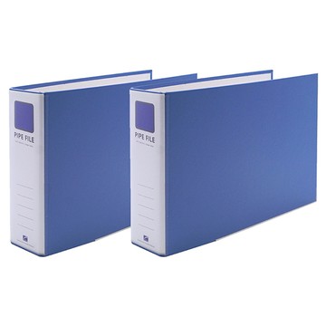 HeeMangfile 2孔管夾式文件夾 6 x 7 Br467E A4  天藍色  2本