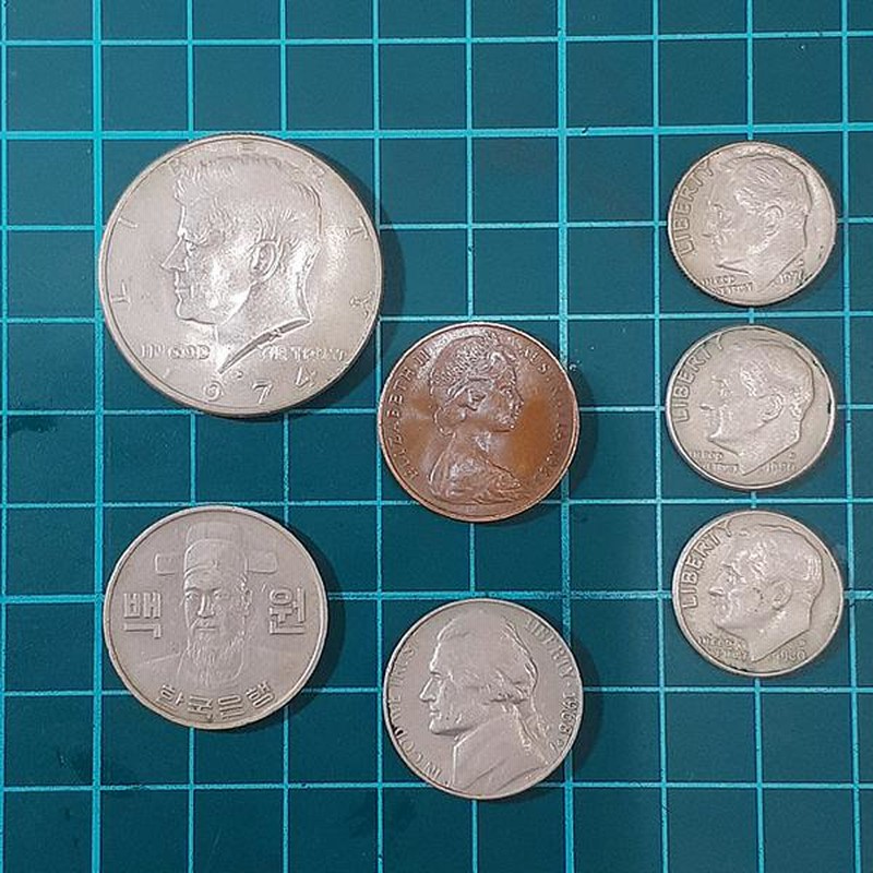 アメリカ硬貨☆リバティ1セント銅貨☆1977年と1987年2枚セット☆リンカーン アメリカ硬貨 リバティ1セント銅貨コイン 1977年と1987年2枚