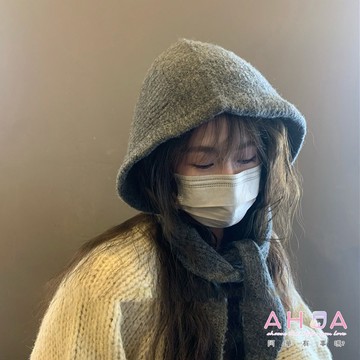 AHUA 阿華有事嗎 保暖圍脖針織帽 H0073 冬天必備 保暖 圍脖 毛帽