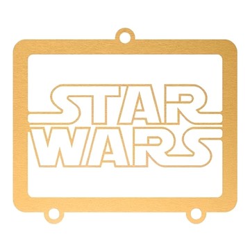 GOOUT SPRINGHILL 春山 琉璃觀火爐配件 窗花 材質黃銅 淨重100g  星戰 金色  1個