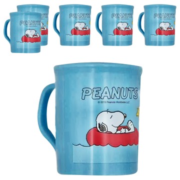 SNOOPY 史努比 單耳水杯 泳圈 SP-921-10  藍色  6個