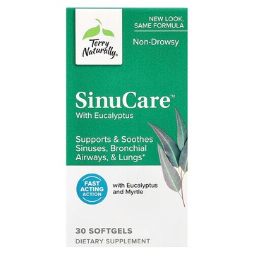 Terry Naturally, 含桉樹的 SinuCare™，30 粒軟膠囊