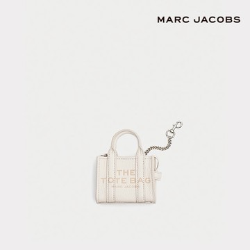 【MARC JACOBS】【快速出貨】迷你托特吊飾包 - 雲白