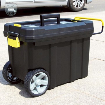 物流箱 塑料箱 儲水箱 塑料桶 雙層組合式拉桿厚塑料工具箱多功能移動帶輪車載工具箱維修工具車 免運 可開發票 全館折扣 售後保障 工廠現貨直銷 m564