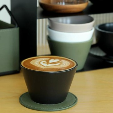純色豬口杯大口拉花杯 咖啡杯精致杯子日式拿鐵杯陶瓷澳白杯230ml