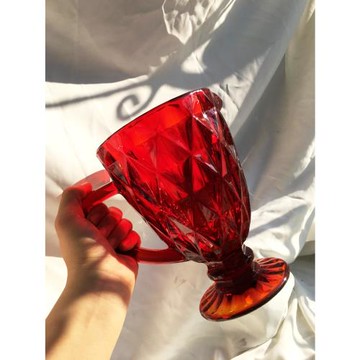 外貿尾單復古美式玻璃冷水壺大容量微瑕美式復古菱形飲料果汁壺