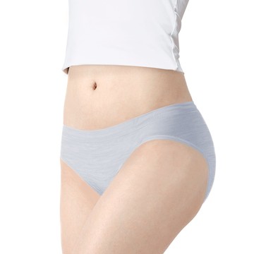 【高衩花紗】抗菌無縫內褲-中低腰 - XL / 鳶尾藍