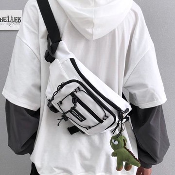 胸包男ins潮牌運動款男士斜挎包日系時尚休閑小挎包男腰包潮背包