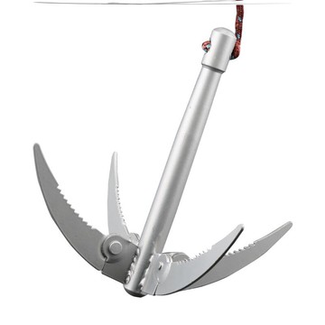 攀巖繩爪勾三爪鉤攀巖巖爪登山三角爪攀登山鉤戶外求生攀巖鉤1入