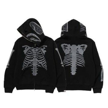 Bape 2025AW 鯊魚骨頭外套 黑 1L80115314