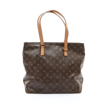 LOUIS VUITTON LV 路易威登 Cabas Mezzo 肩背包 棕色 原花帆布 M51151 二手精品 【二手名牌BRAND OFF】
