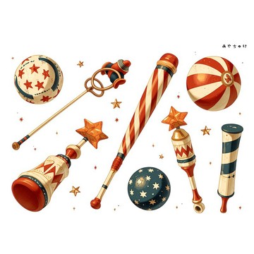 【6 月新品】20-134-0216 裁切紙 馬戲團風格