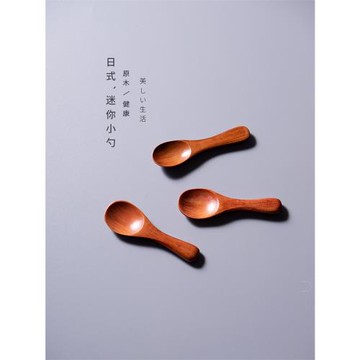 木質迷你短柄小勺子調料挖鹽家用調味料專用食鹽勺木頭調羹食品級