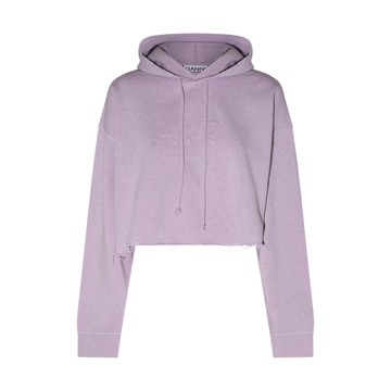 Ganni - Lilac Cotton Sweatshirt