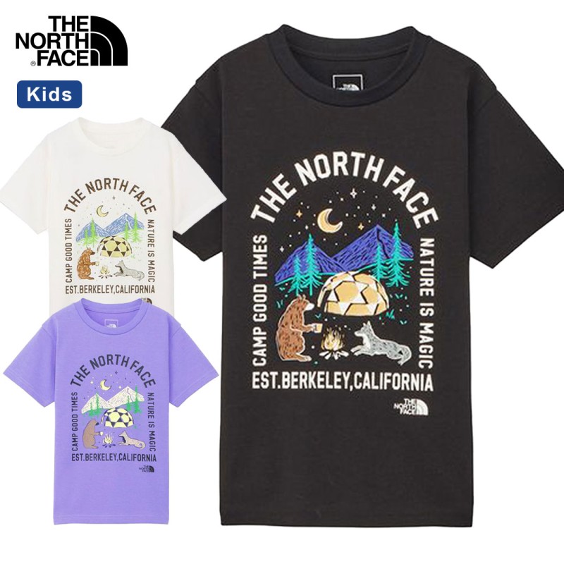 ノースフェイス THE NORTH FACE S/S ルミナスキャンプグラフィックTシャツ（100cm 110cm 120cm 130cm 140cm  150cm）NTJ32434【1点のみメール便可】白 ホワイトトップス（100×K） | LINEブランドカタログ