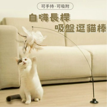 ［台中現貨］貓玩具 逗貓棒 貓咪玩具 吸盤逗貓棒 逗貓 自動逗貓棒 逗貓玩具 自動逗貓 逗貓神器 貓的玩具 逗貓替換頭