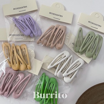 Burrito．現貨｜夏日穿搭點綴BB夾 小髮夾 多巴安髮夾 女生髮夾 髮飾 髮圈｜