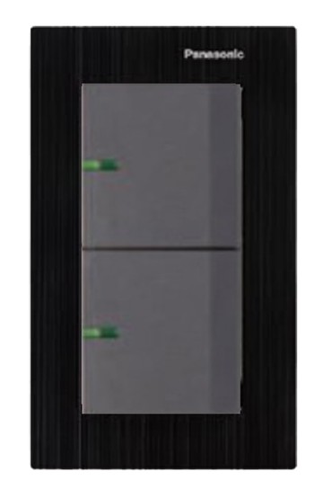 【Panasonic 國際牌】2開  GLATIMA開關 WTGF5252H  含鋁合金蓋板(黑色，古銅，銀色) 110V用