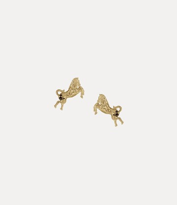 Vivienne Westwood Horse Earrings Antique-gold Brass Women