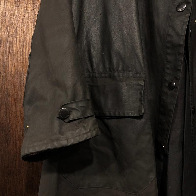 Backhouse Barbour Oild Cotton Stockman's Riding Coat Black バック