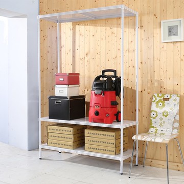 BuyJM 加強型白洞洞板120x45x180cm耐重三層置物架 層架 R-DA-SH169WH