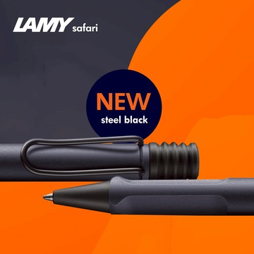 【LAMY】 原子筆  /  SAFARI狩獵者系列 限量2024 steel black  鋼鐵黑 - 官方直營旗艦館