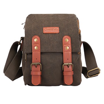 Cwatoun 科頓 減壓加厚防刮防盜微單眼相機帆布包 M號 咖啡色  1個