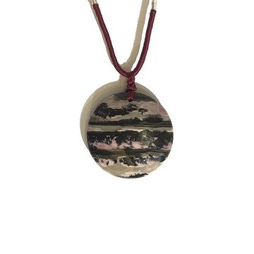 【ARTFINITY大藝石代】玫瑰石 圓牌吊墜