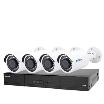 AVTECH 昌運監視器組合 可混搭 DGH1107BX-U1 主機+DGM3102SCT 300萬網路攝影機*4 (新款DGM3104SCT出貨)