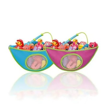shop4fun 浴室角落洗澡玩具整理收納袋 /兩色任選