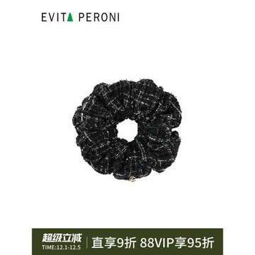丹麥Evita Peroni/依慧達小香風發圈大腸圈女士頭繩發飾格紋頭花