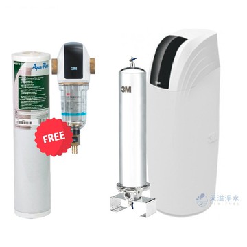 【3M全戶淨水組合】SFT200全戶式軟水系統+SS802不鏽鋼全戶式淨水系統 【贈3M BFS3-40BK全戶式淨水系統｜SS802專用替換濾心AP817-2一支｜全台標準安裝】