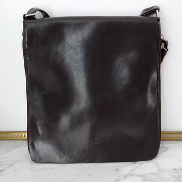 法國復古 C&L Paris 深啡色皮袋