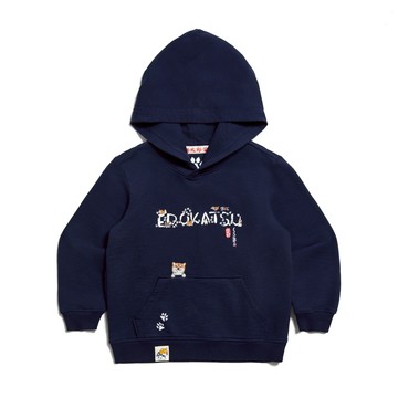 江戶勝｜童裝｜勝太郎印花長袖連帽T恤