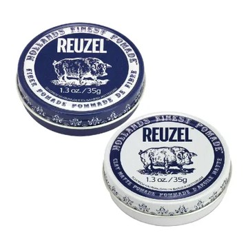 【任選兩入】REUZEL 髮泥 35g (深藍豬強力纖維級水性/白豬強力黏土級水性)