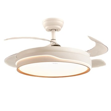 XINGMU 48 吋全光譜隱形吊扇燈 LED 三色變光 變頻六檔正反轉遙控壁控客廳餐廳臥室燈