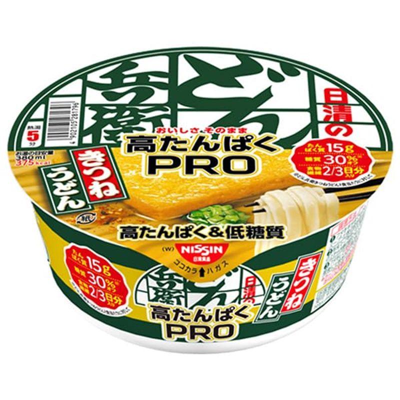 日清食品 日清のどん兵衛PRO 高たんぱく低糖質 きつねうどん 88g×12個入